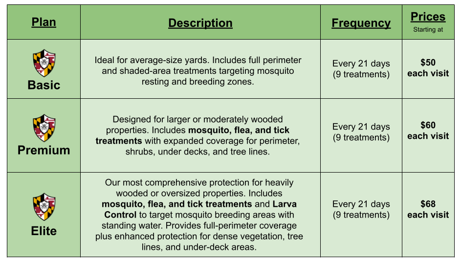 pricing plans and options