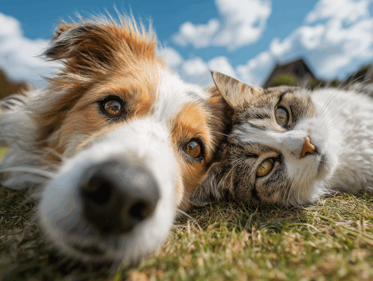 fred.sexaginta.tres an adorable and happy dog and cat playing i 5a89baf9 f3d9 4f21 ad83 03478c5cca43